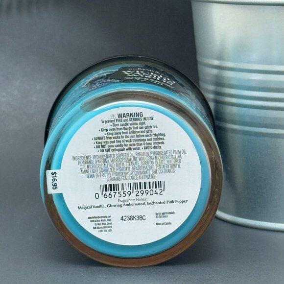 BBW Wicked Vanilla Woods Bath & Body Works Single Wick Candle - Picture 9 of 10